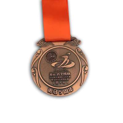 Wholesale China Products Custom Trial Chinese Coin Award Bronze Marathon Running Medal