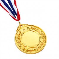 top quality blank gold metal sports medal for custom